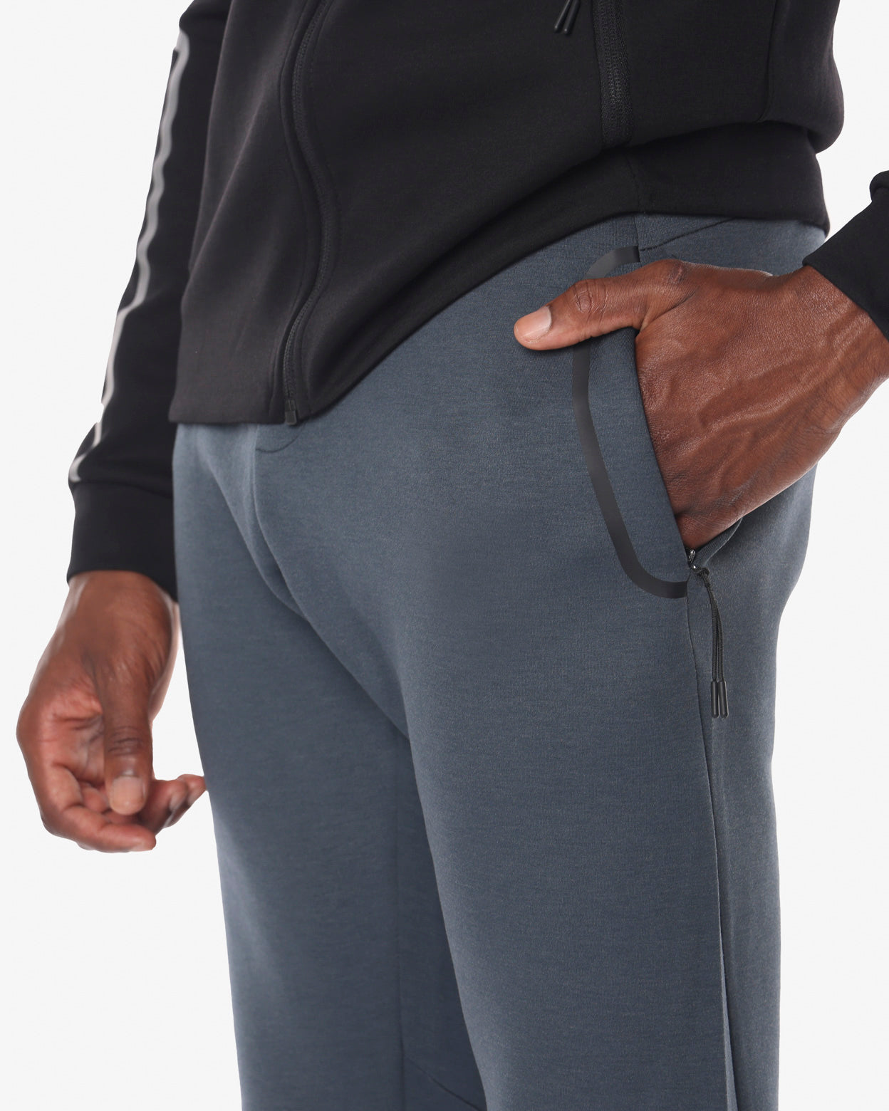 jaked-pantalone-felpa-sportswear-match-pantaloni-uomo-in-tessuto-effetto-neopren image 4