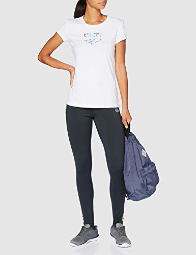 arena-w-gym-s-s-logo-t-shirt-donna-bianco-logo-iridescent-stripe image 8