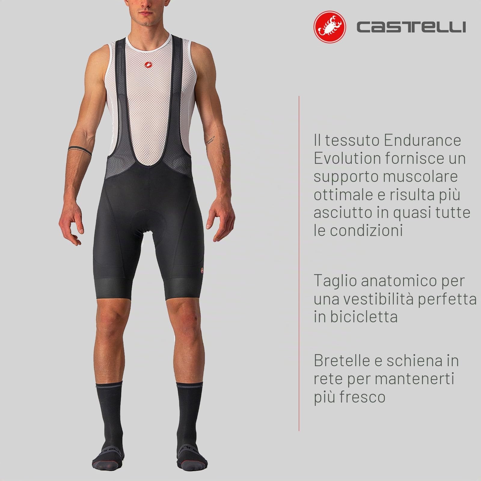 castelli-endurance-3-bibshort-pantaloncini-uomo image 4