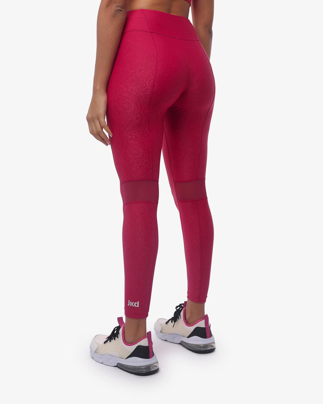 leggings-jaked-activewear-cachewire-donna-stampa-con-bustino-in-vita-tinta-unita image 7