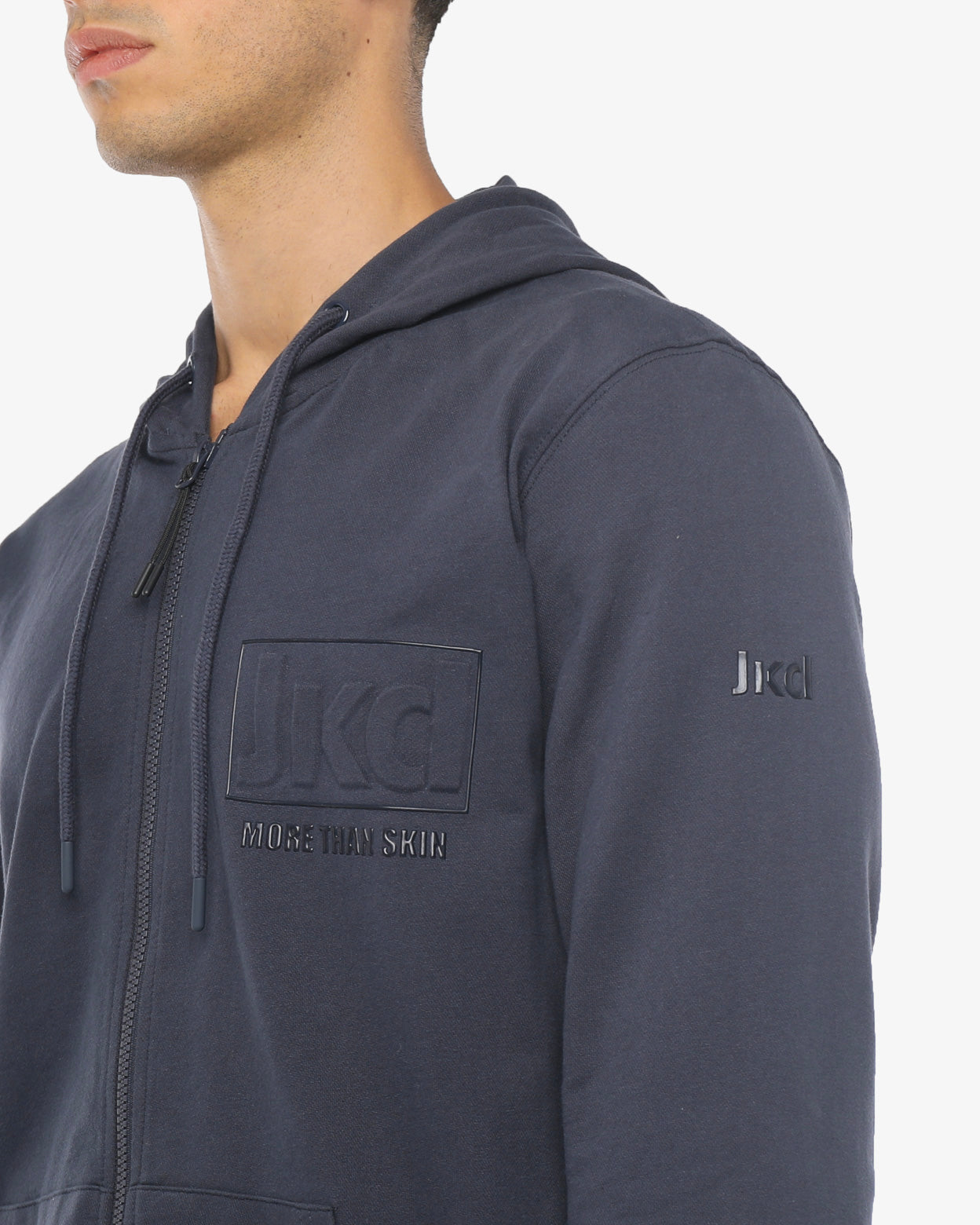 felpa-full-zip-cappuccio-steady-jaked-felpa-uomo-tessuto-tecnico-antipiega-logo- image 4