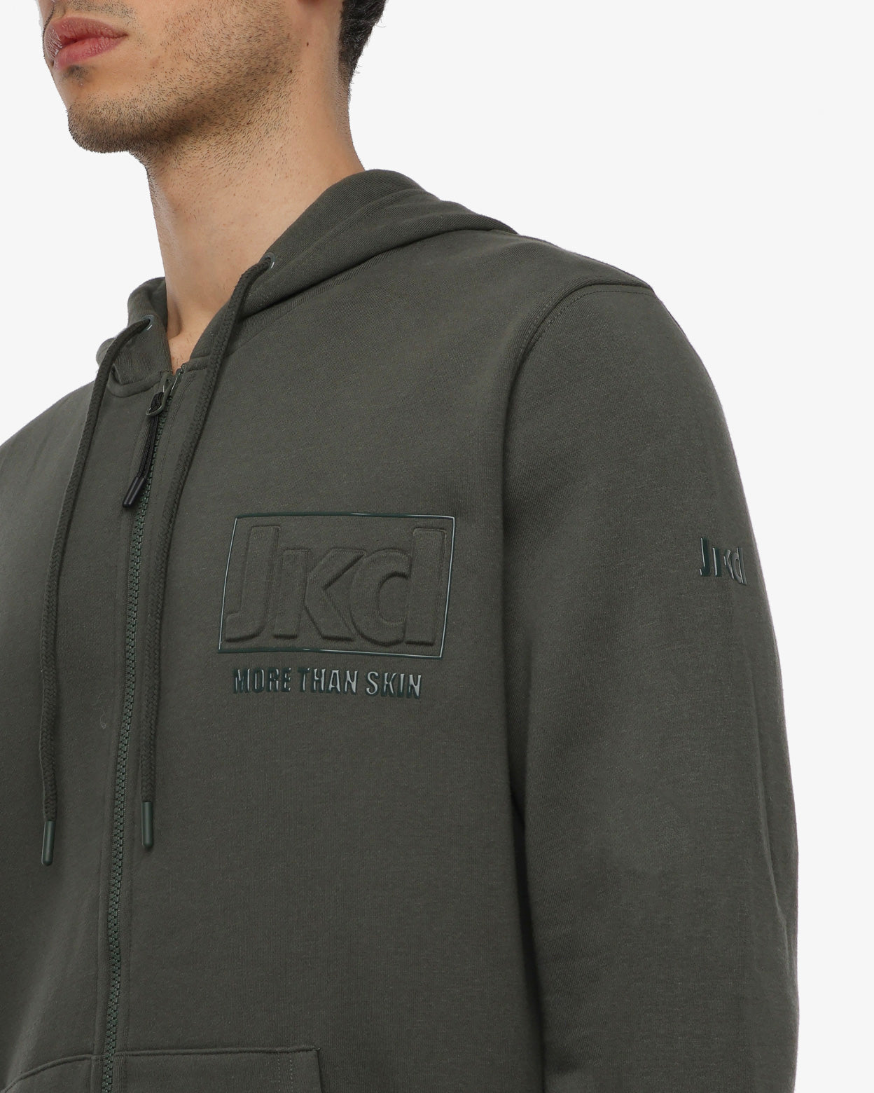 jaked-felpa-full-zip-con-cappuccio-steady-fw-uomo-modello-jkfl6sd01u image 3