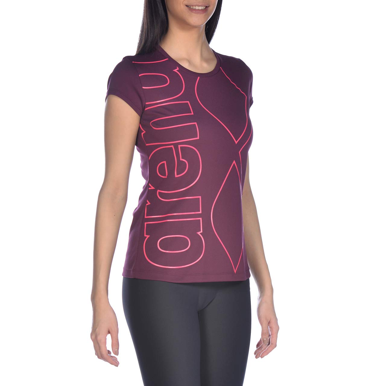 arena-gym-logo-maglia-a-maniche-corte-donna-per-palestra-e-tempo-libero-attivo image 3