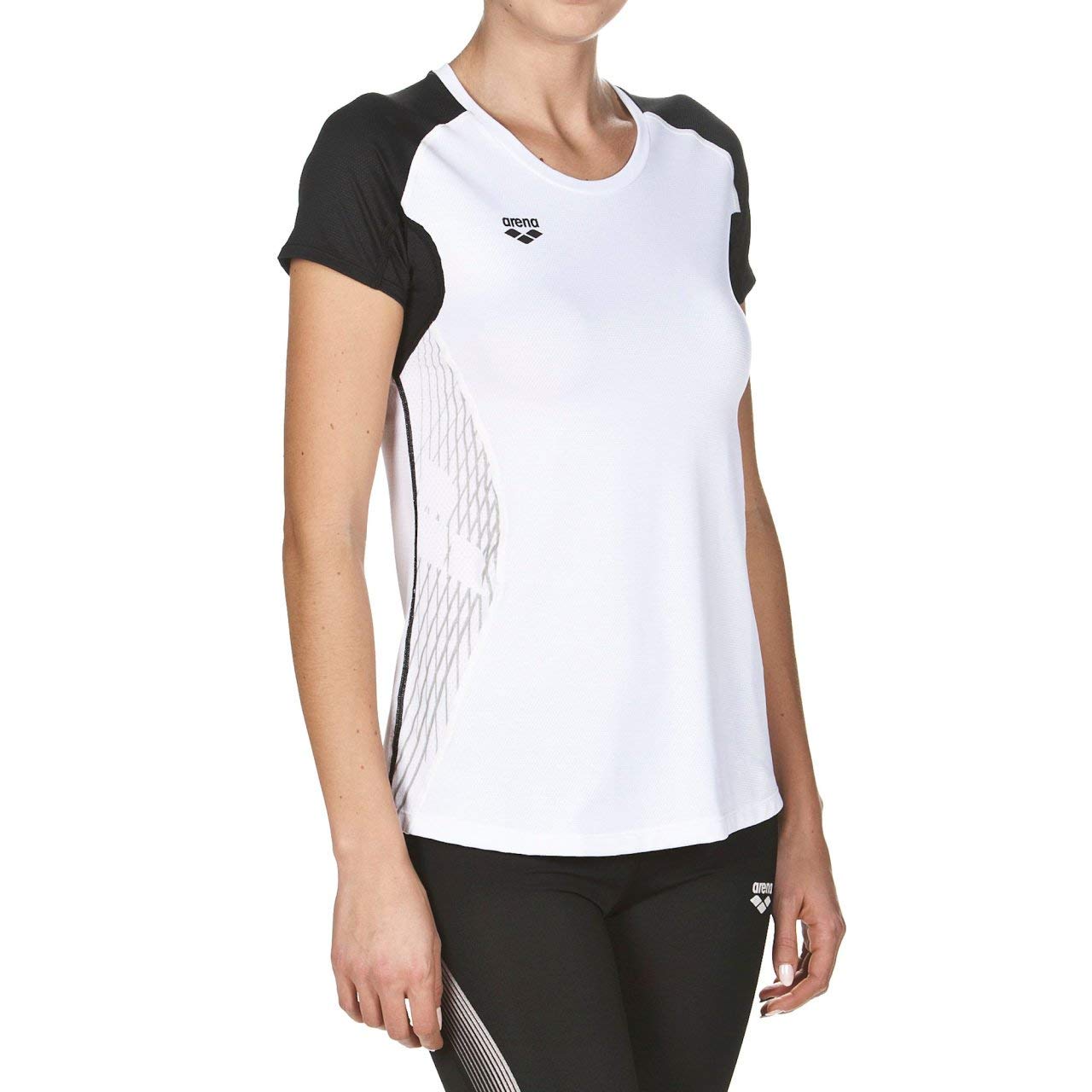 arena-w-run-s-s-panel-maglia-donna-t-shirt-running-traspirante image 2