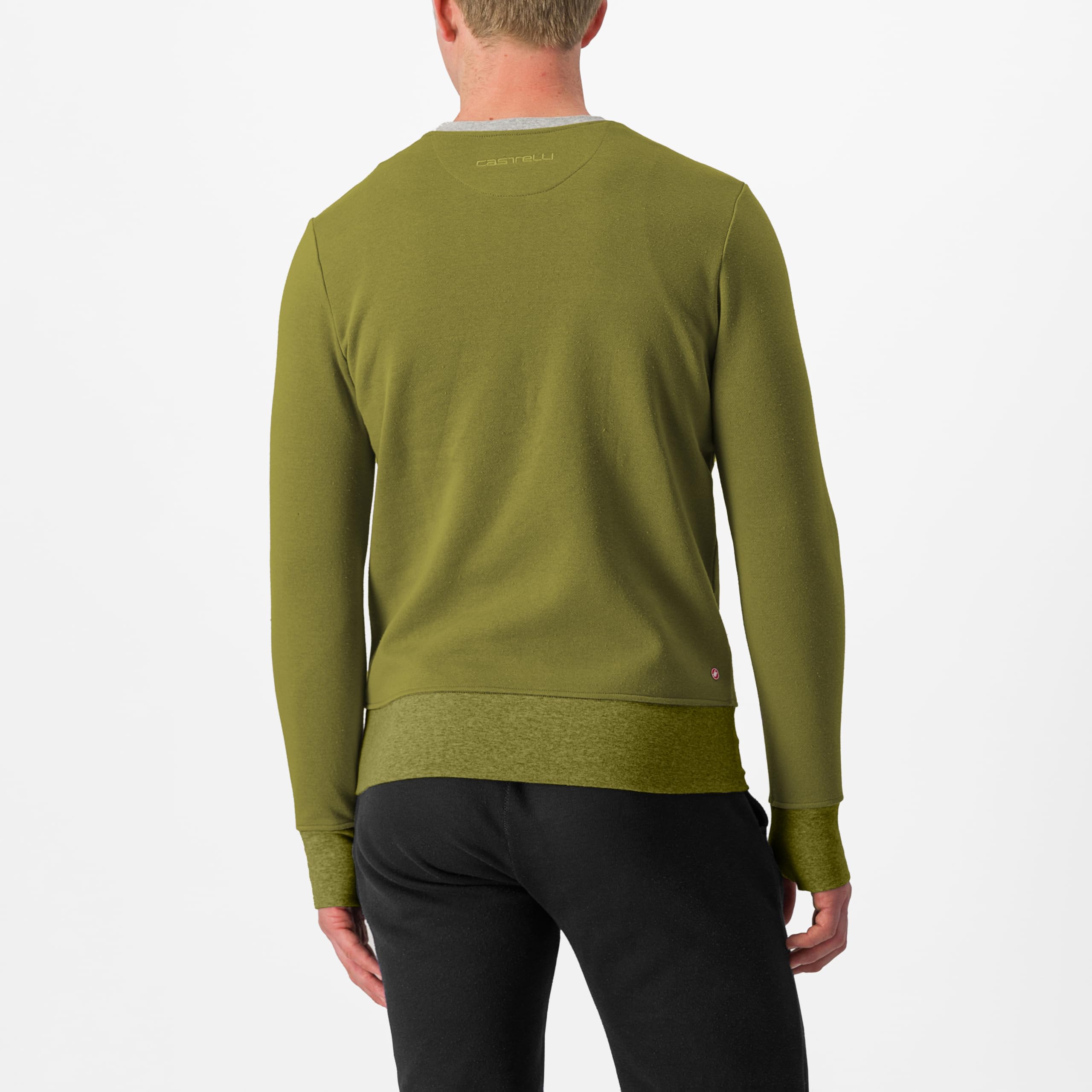 castelli-logo-sweatshirt-felpa-senza-cappuccio-uomo image 2
