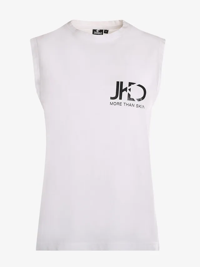 jaked-canotta-logo-22-canotta-donna-in-felpa-di-cotone-tinto-capo-vestibilit-reg image 1