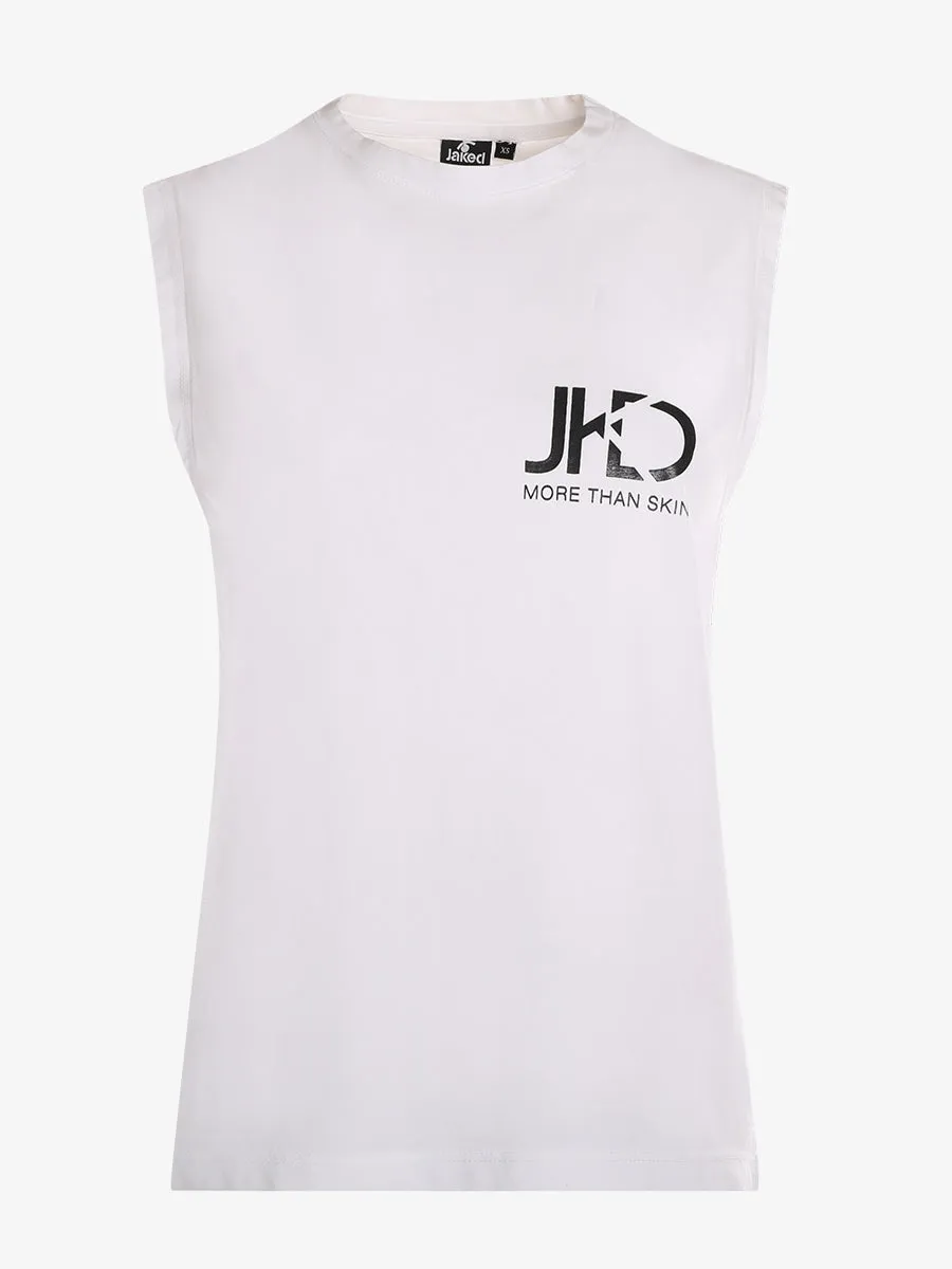 jaked-canotta-logo-22-canotta-donna-in-felpa-di-cotone-tinto-capo-vestibilit-reg image 1