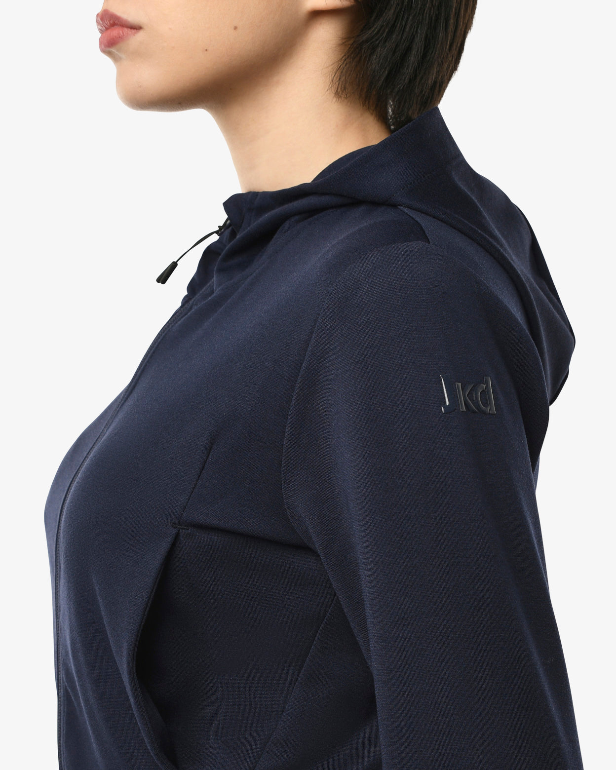 jaked-reset-felpa-full-zip-con-cappuccio-donna-jersey-leggero-per-sport-e-quotid image 8