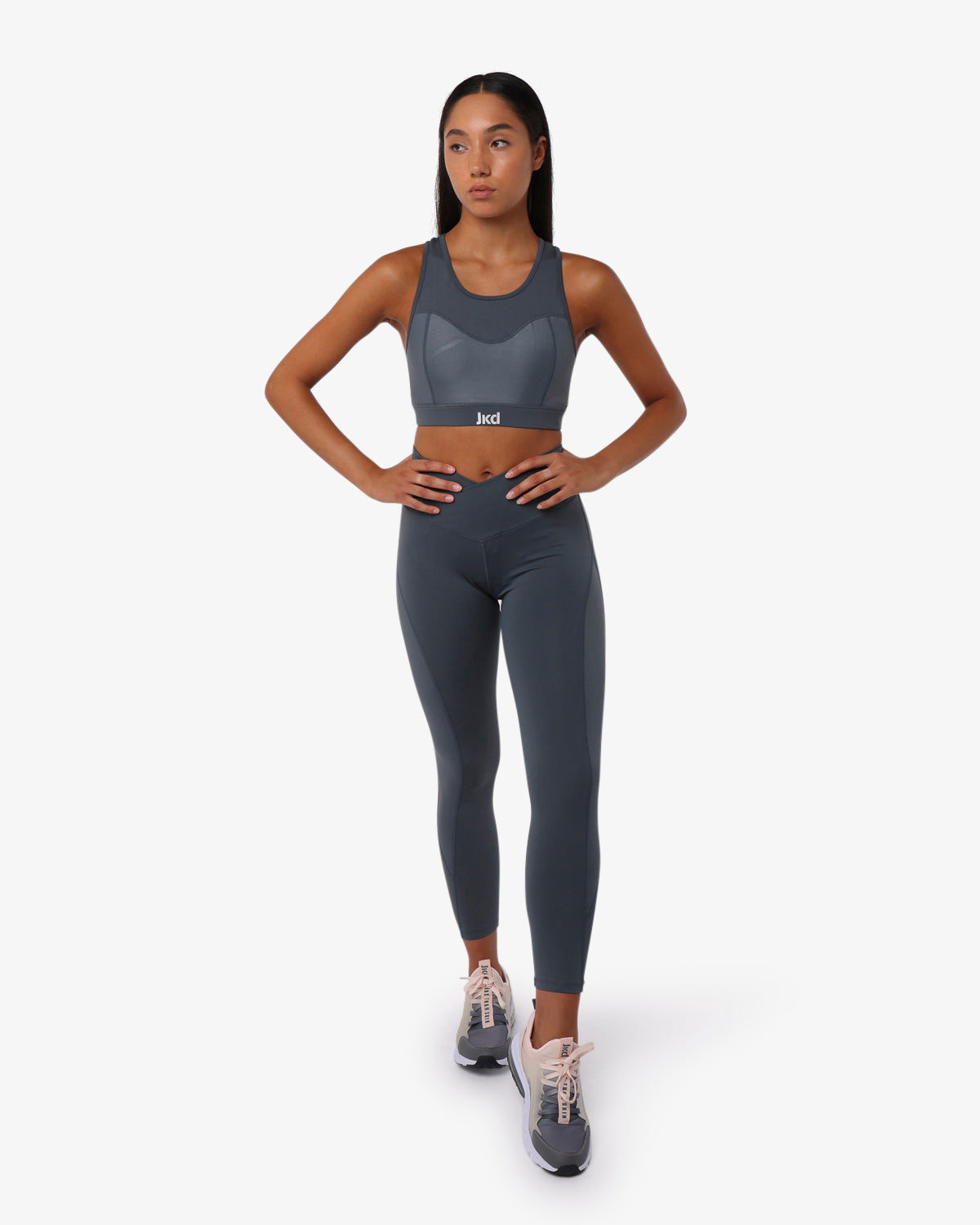 leggings-jaked-shiny-donna-poliestere-elasticizzato-con-inserti-lucidi-vestibili image 8