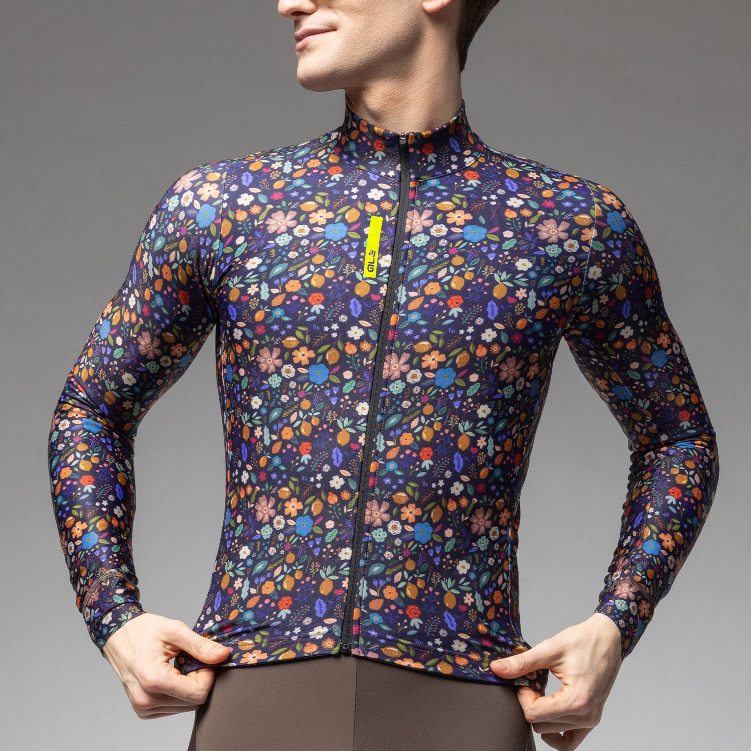 al-cycling-maglia-manica-lunga-uomo-flowery-poliestere-riciclato image 4