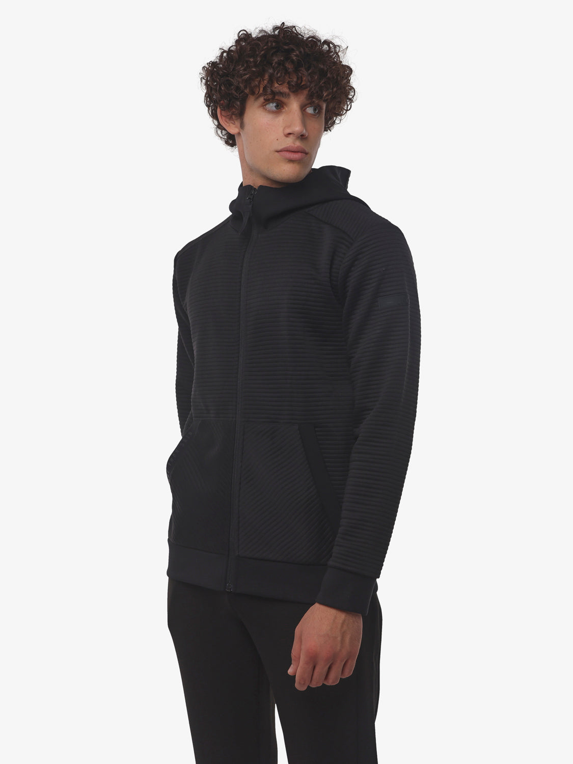 jaked-felpa-volume-con-cappuccio-doppio-tessuto-tasche-con-zip-e-zip-centrale image 7