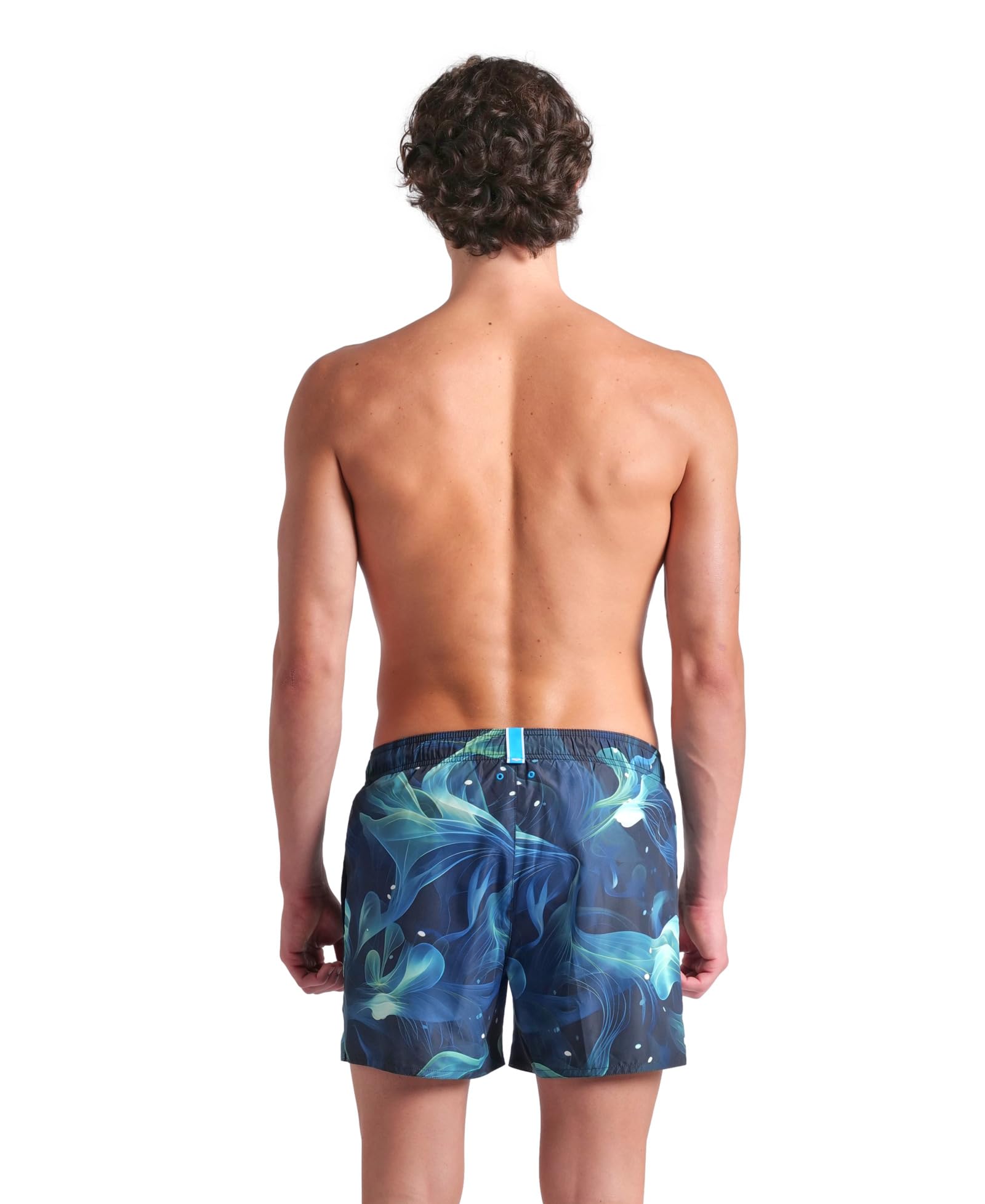 arena-water-prints-beach-short-ao-uomo-pantaloncino-da-mare-con-stampa-allover-t image 2