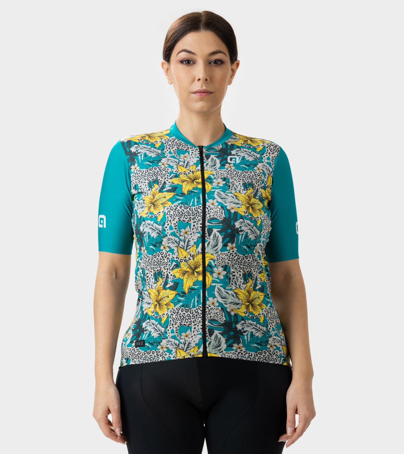 al-cycling-hibiscus-maglia-manica-corta-donna-jersey-traspirante-con-pannello-in image 1