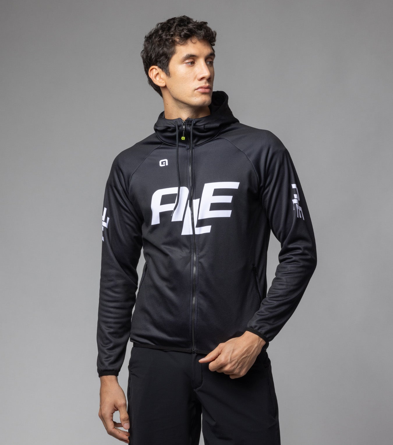 al-cycling-felpa-uomo-logo-full-zip-con-cappuccio-e-stampa-maxi-logo image 6