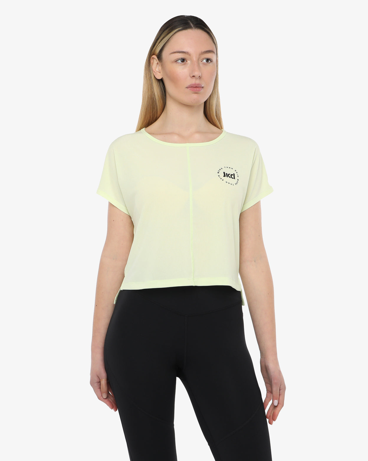 t-shirt-donna-jaked-sportswear-core-a-manica-corta-tessuto-tecnico-antipiega-con image 2