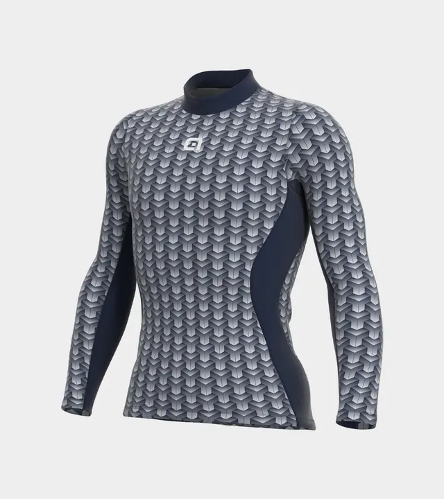 al-cycling-long-sleeve-base-layer-man-cubes-maglia-intima-termica-in-primaloft image 1