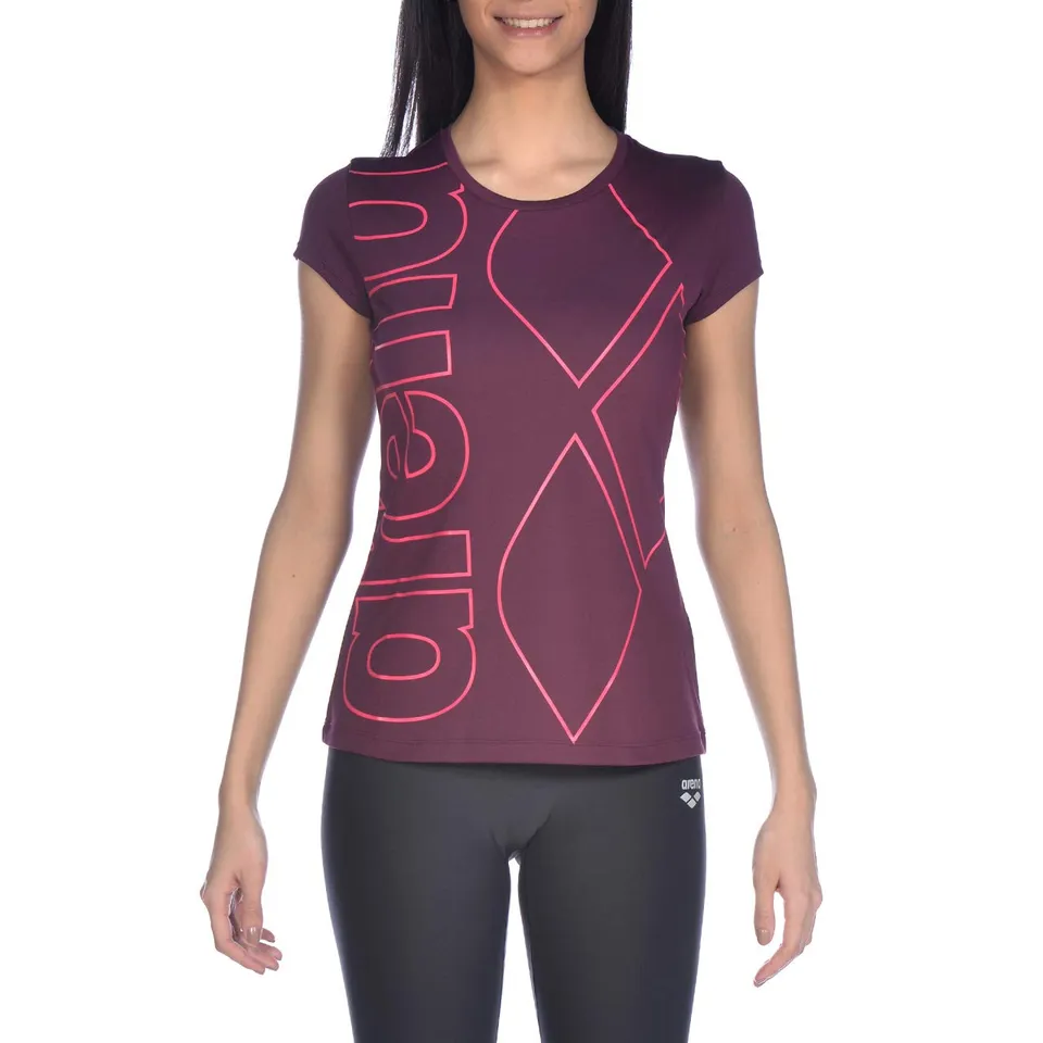 arena-gym-logo-maglia-a-maniche-corte-donna-per-palestra-e-tempo-libero-attivo image 1