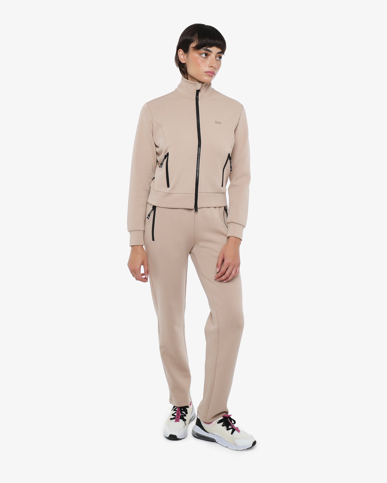 jaked-felpa-full-zip-ice-cot-felpa-donna-con-zip-e-collo-alto-in-tessuto-tecnico image 8
