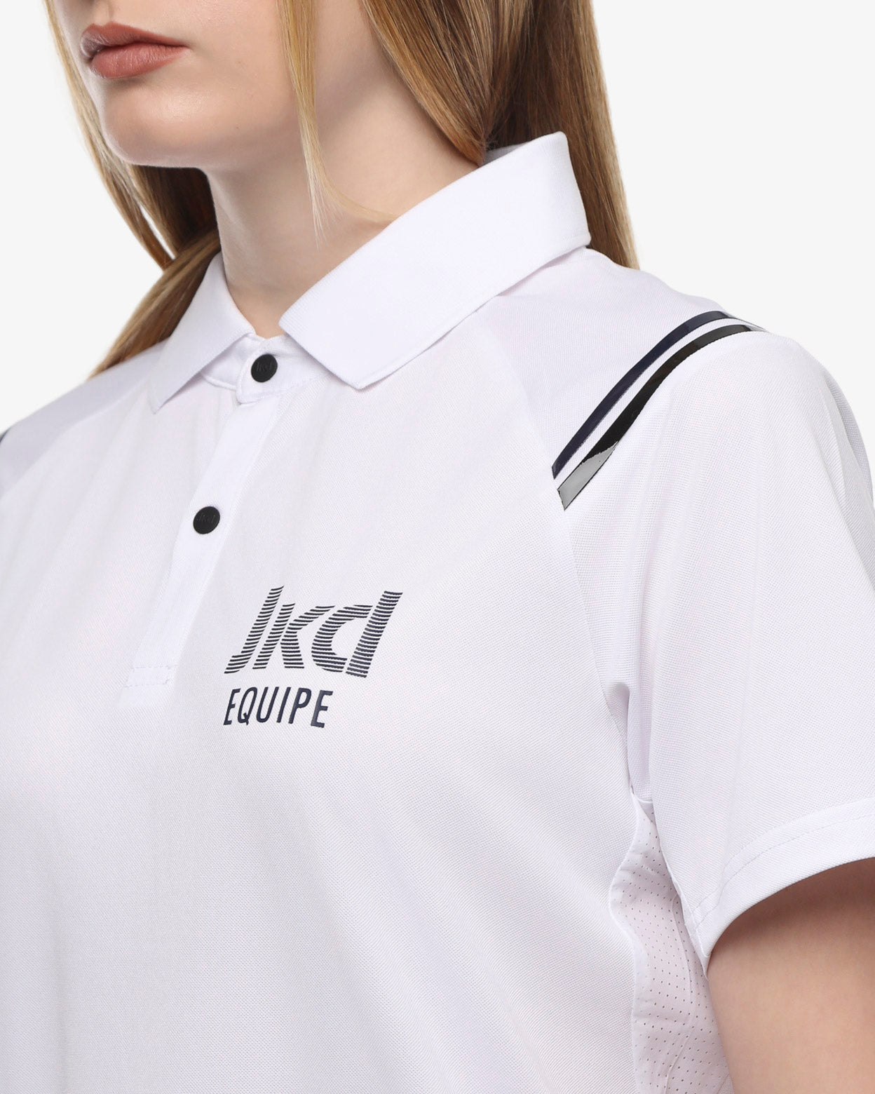 polo-bottoni-equipe-jaked-donna-tessuto-tecnico-antipiega-con-dettagli-a-righe-s image 7