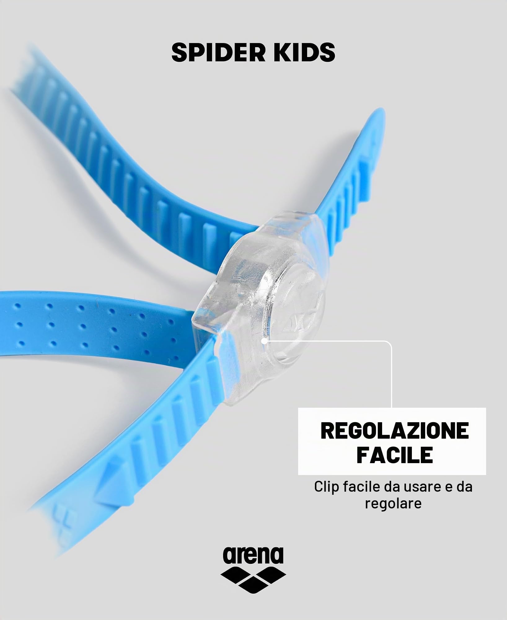 arena-spider-kids-occhialini-da-nuoto-bambini-2-5-anni-lenti-scure-con-protezion image 6
