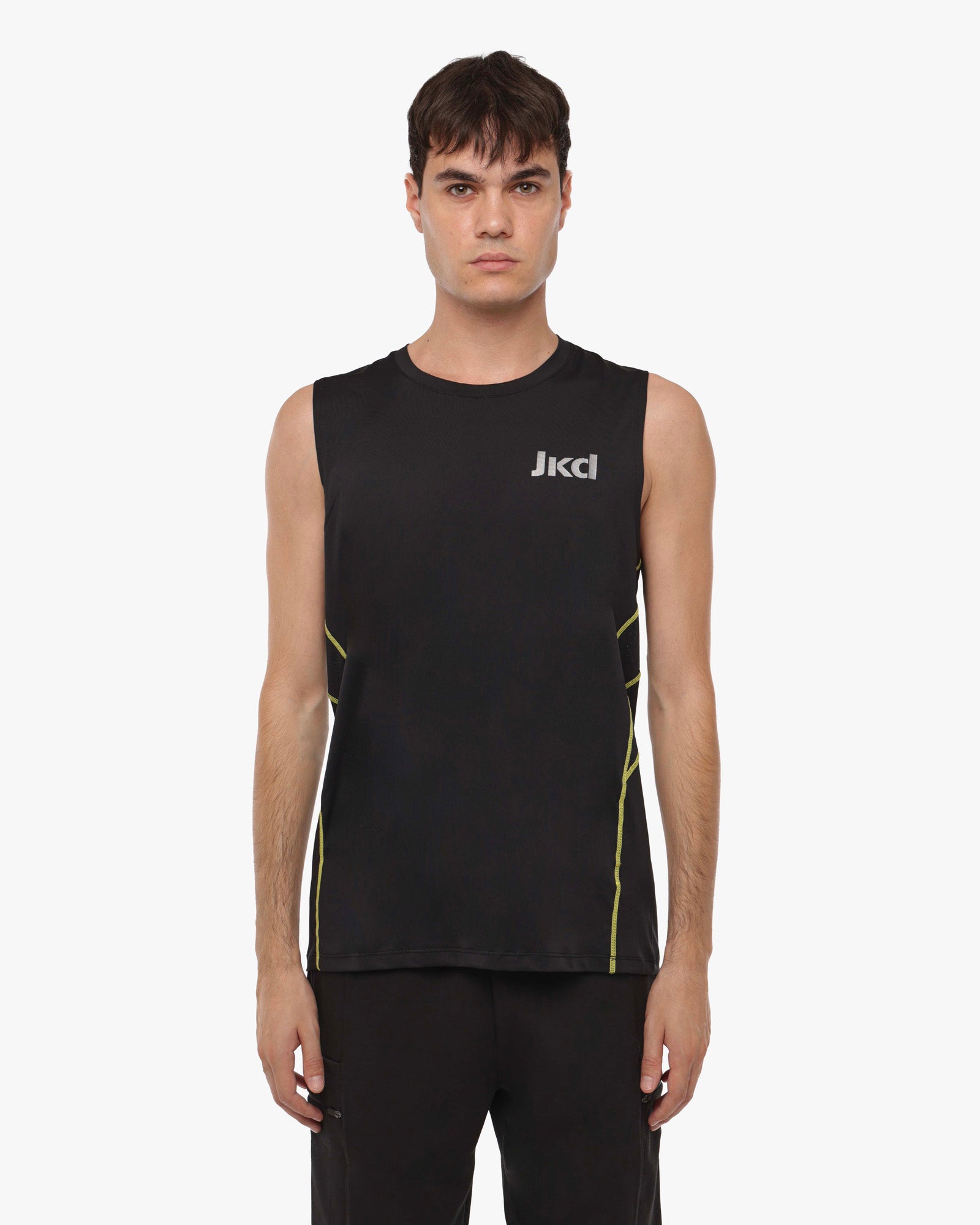 canotta-activewear-numb3rs-jaked-t-shirt-senza-maniche-con-inserti-in-microrete image 2