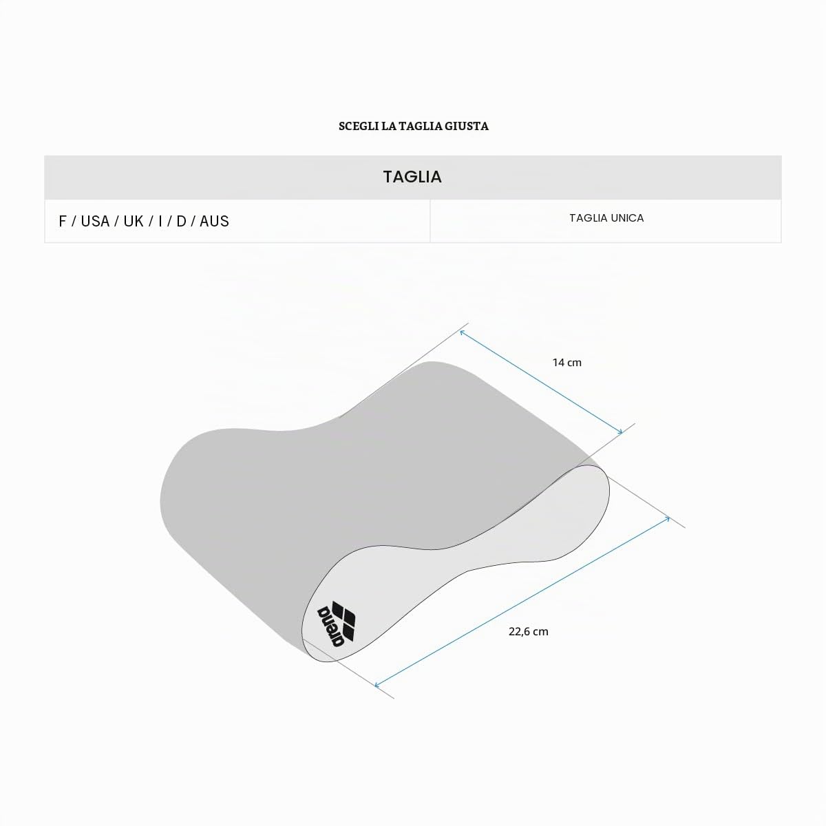 arena-freeflow-pullbuoy-pull-buoy-per-allenamento-nuoto-unisex-nero-grigio-tagli image 6