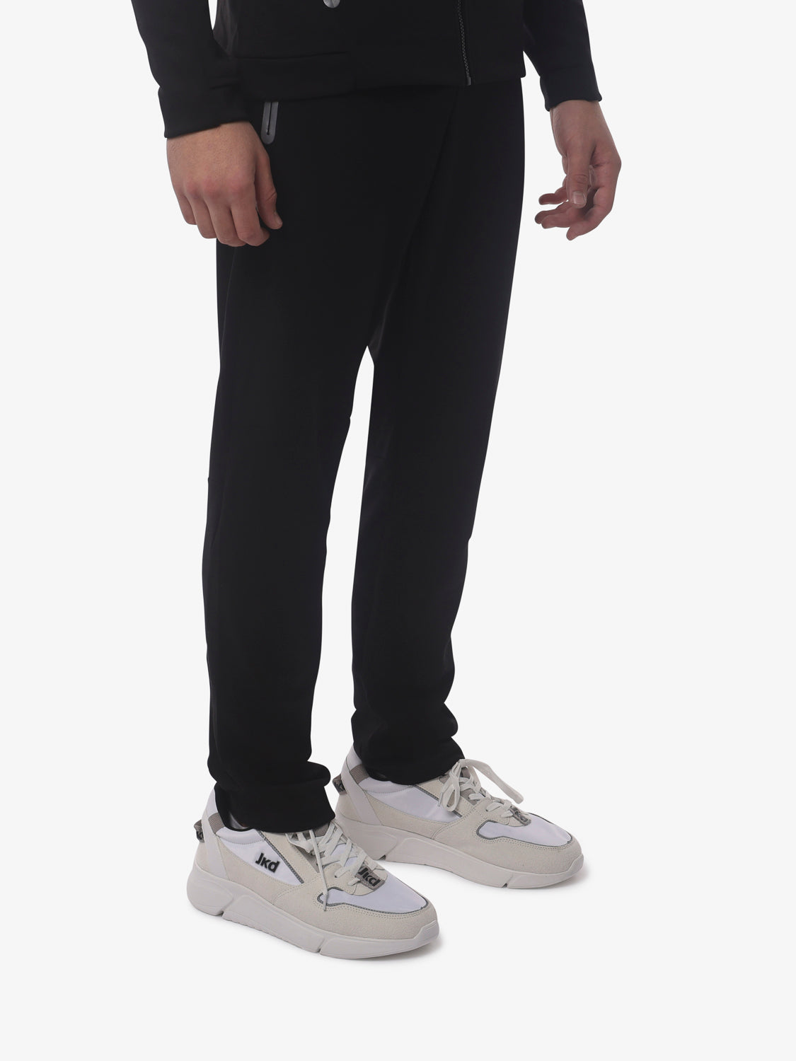 jaked-new-york-pantaloni-uomo-in-felpa-tecnica-linea-ergonomica-zip-e-stampe image 1