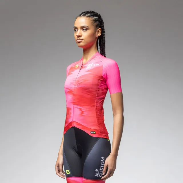 al-cycling-maglia-manica-corta-donna-body-mapping-e-tessuto-microforato image 1