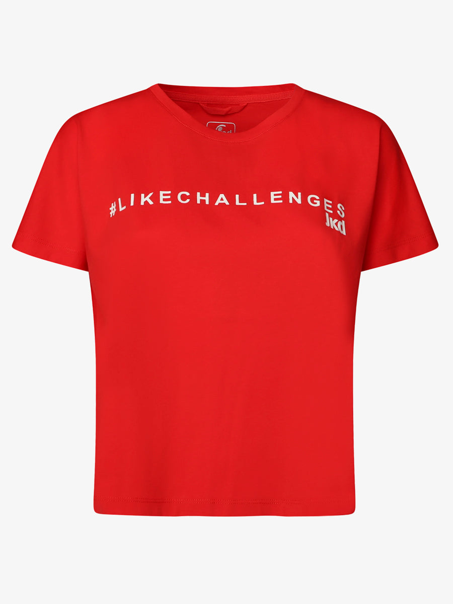 jaked-t-shirt-sportswear-challenges-donna-manica-corta-girocollo-in-cotone image 2