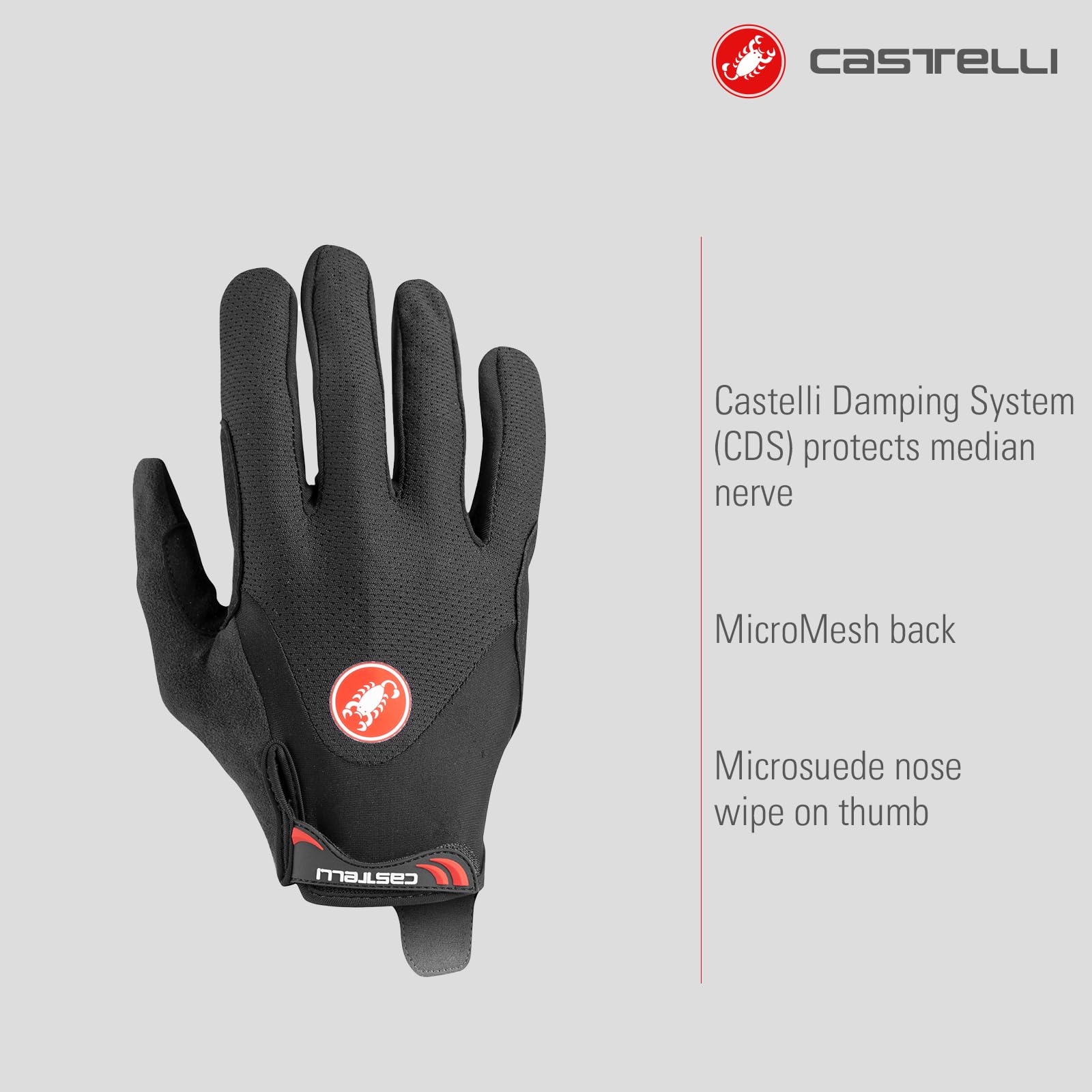 castelli-arenberg-gel-lf-guanti-sportivi-uomo-gel-silicone-antiscivolo-chiusura- image 2