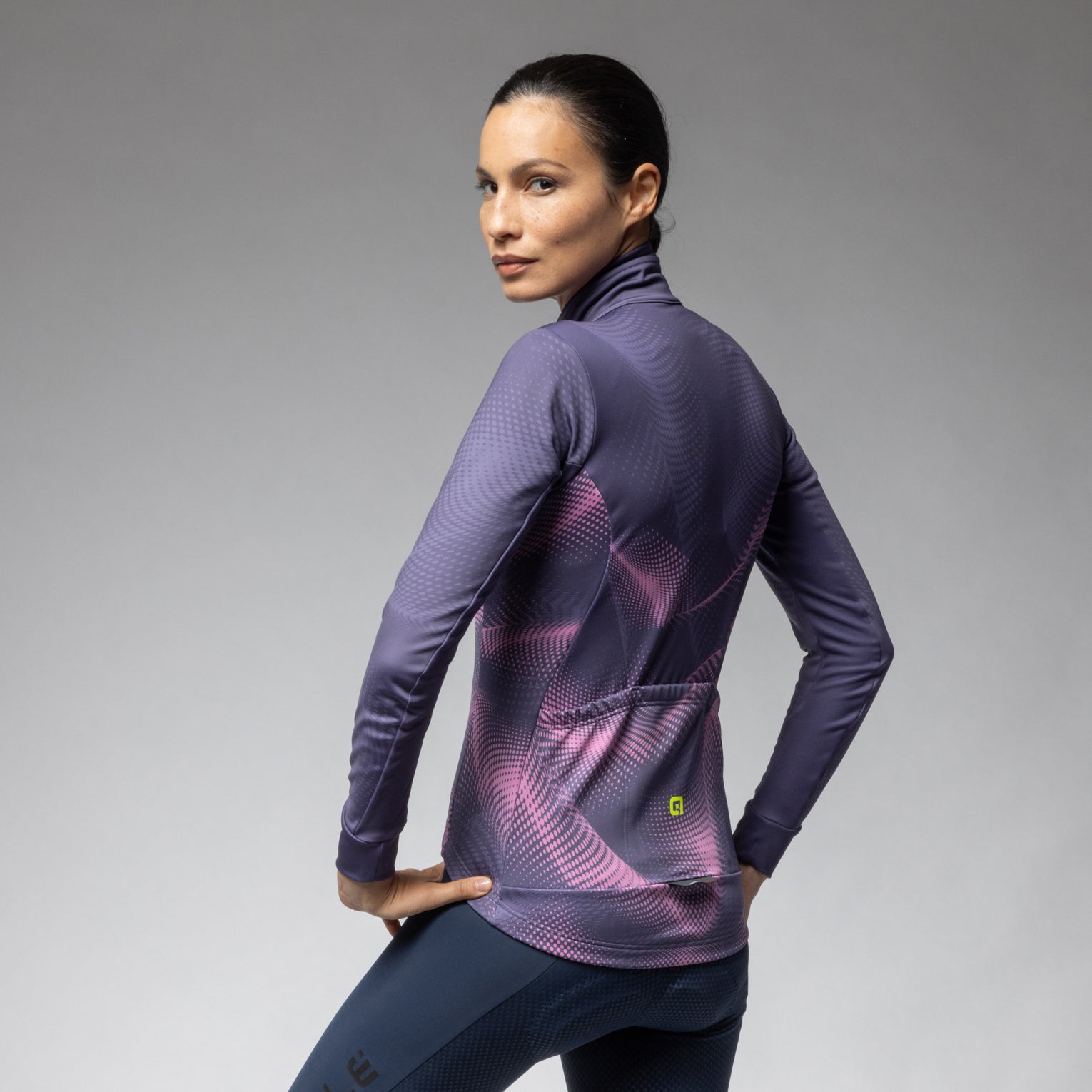 al-cycling-giacca-donna-cosmic-giacca-ciclismo-invernale-antivento-termica image 7