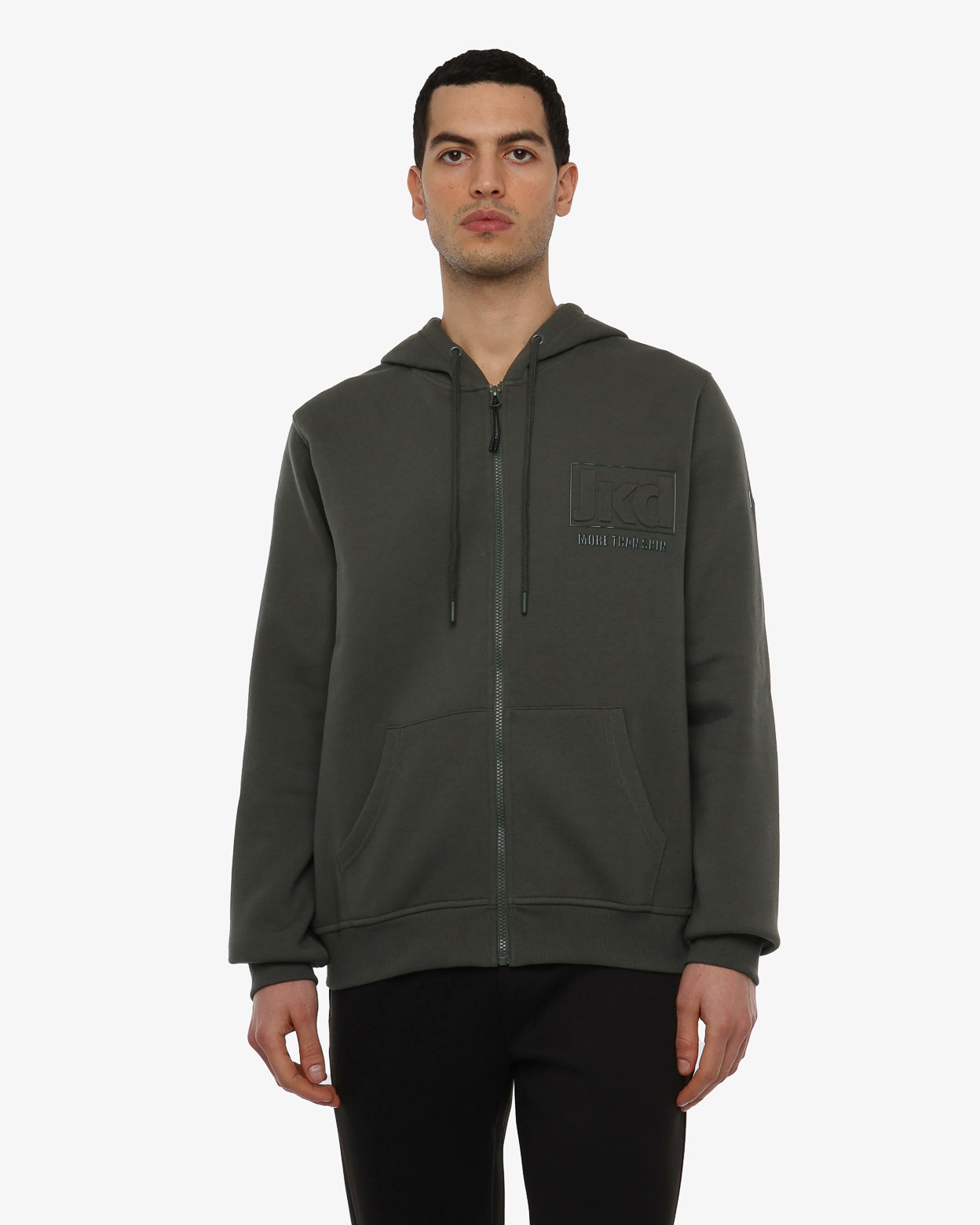 jaked-felpa-full-zip-con-cappuccio-steady-fw-uomo-modello-jkfl6sd01u image 1