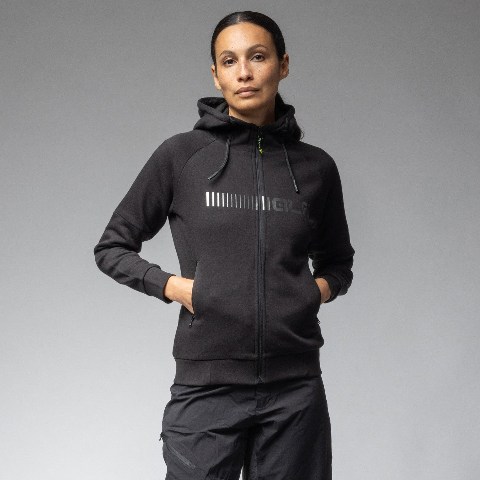 felpa-con-cappuccio-donna-al-cycling-solid image 1