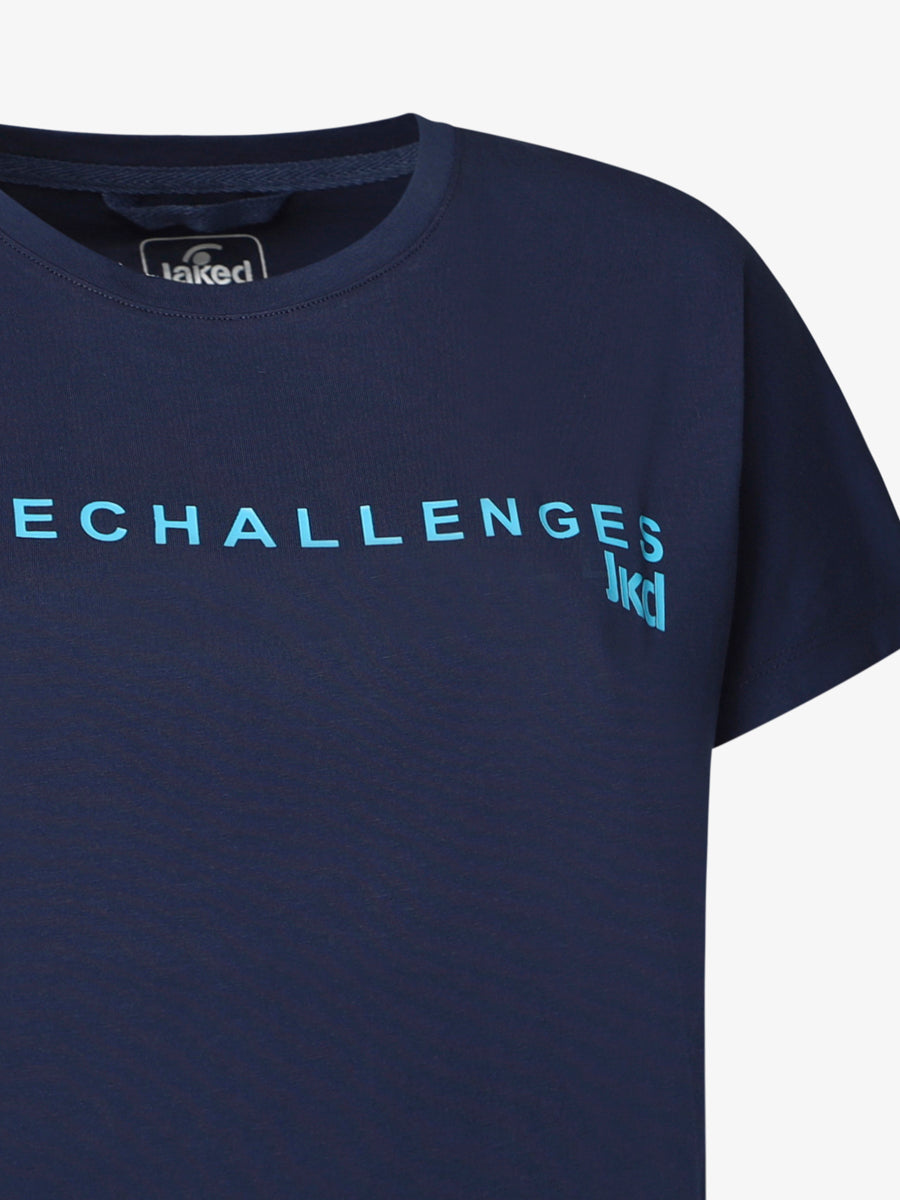 jaked-t-shirt-sportswear-challenges-donna-manica-corta-girocollo-in-cotone image 3