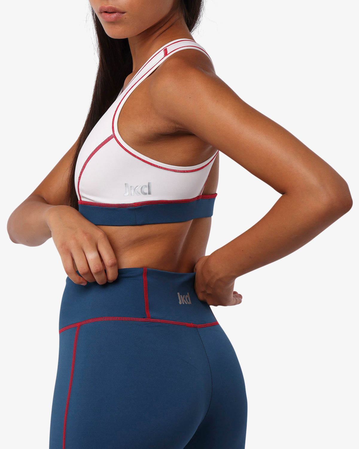 top-jaked-activewear-flowered-evo-donna-spallina-stretta-design-incrociato-sulla image 3