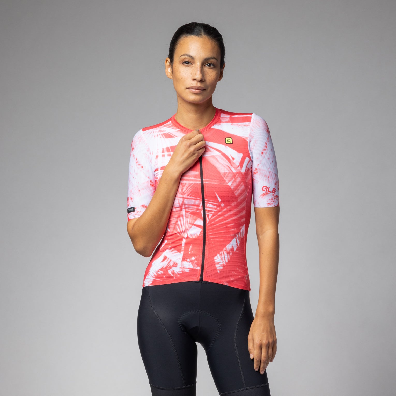 al-cycling-palm-maglia-manica-corta-donna-jersey-estivo-traspirante-con-micro-ae image 1