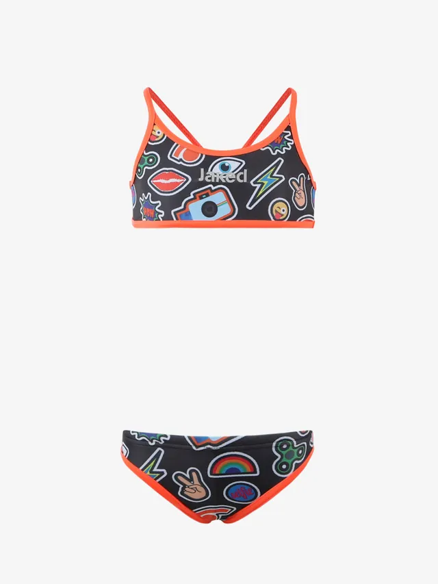 jaked-millenials-costume-da-piscina-intero-bambini-con-design-vivace image 1
