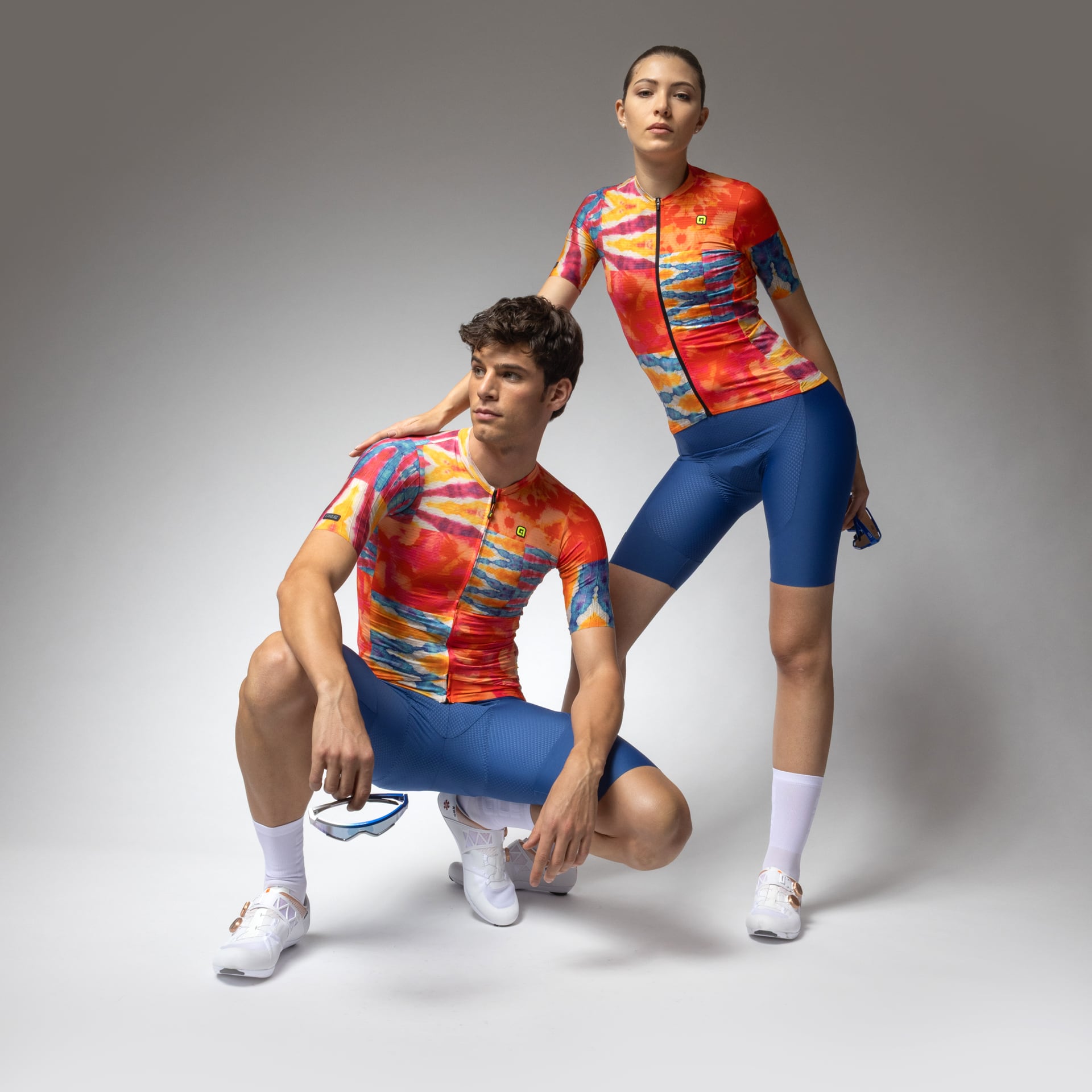 bundle-al-cycling-clorofilla-arancio-kit-abbigliamento-ciclismo image 2
