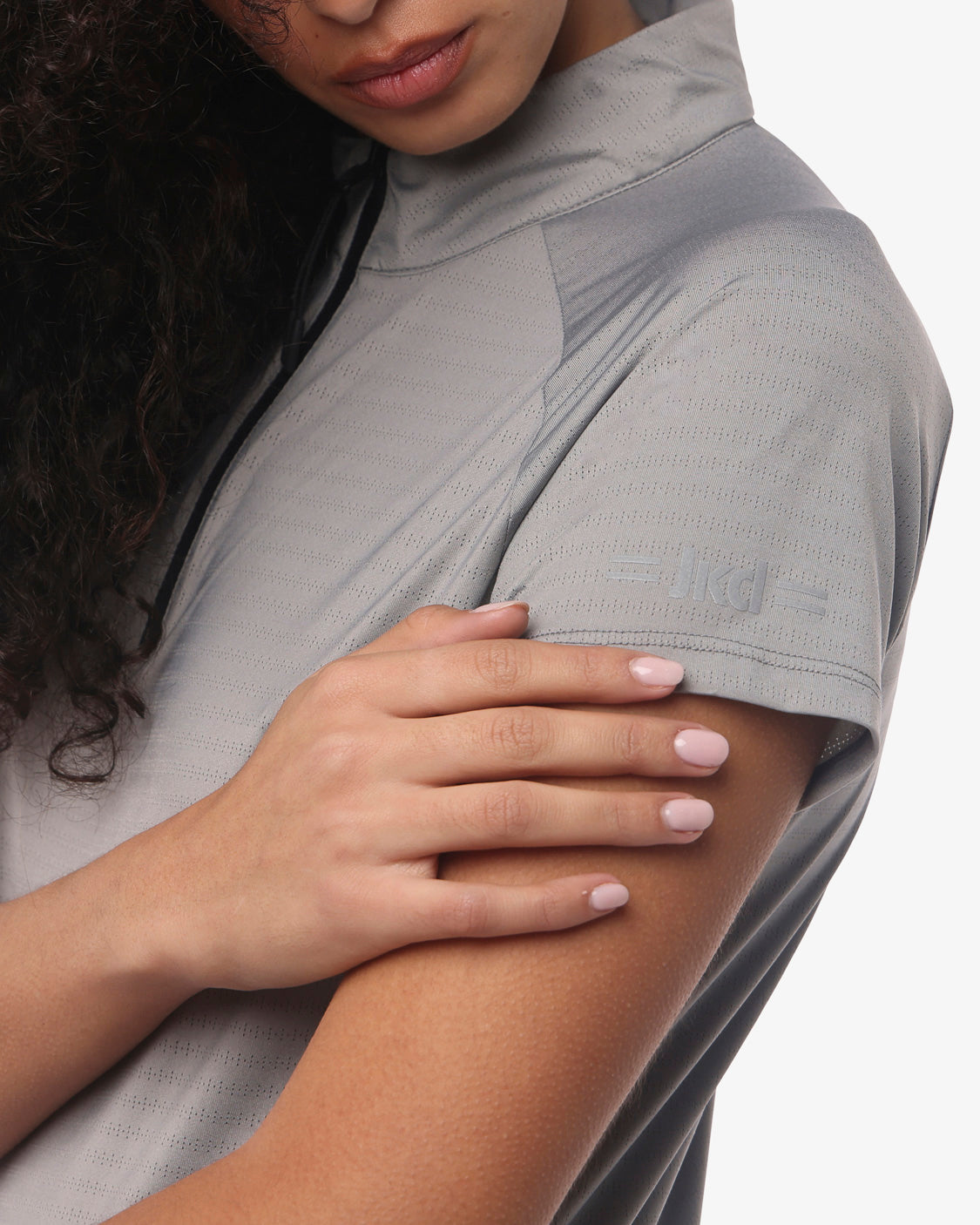 jaked-activewe-orion-t-shirt-donna-a-collo-alto-con-zip-e-manica-raglan-maglia-t image 8