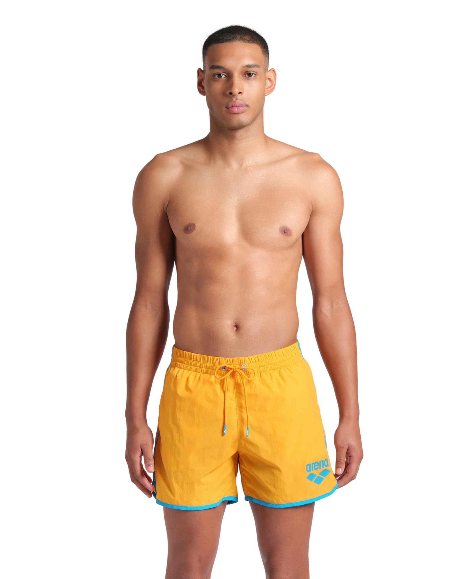arena-big-logo-borders-pantaloncino-mare-uomo-3xl-nero-sage-560-black-sage image 2