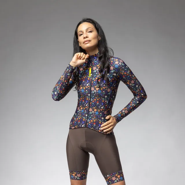 al-cycling-maglia-a-maniche-lunghe-donna-flowery image 1