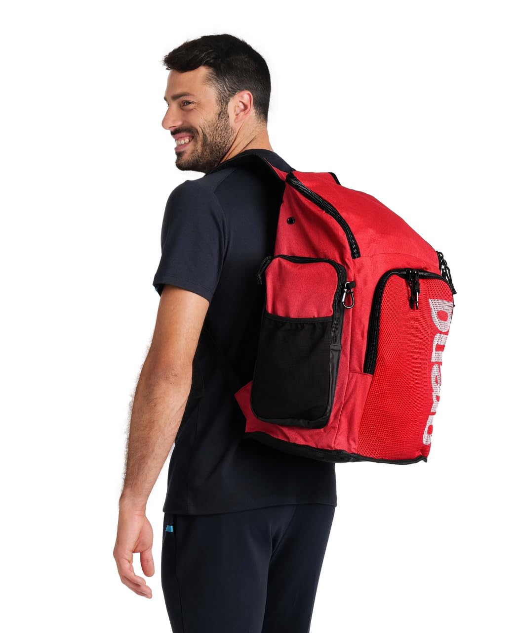 arena-team-backpack-45-zaino-nuoto-e-piscina-45l-blu-nero-con-sacca-bagnato image 6
