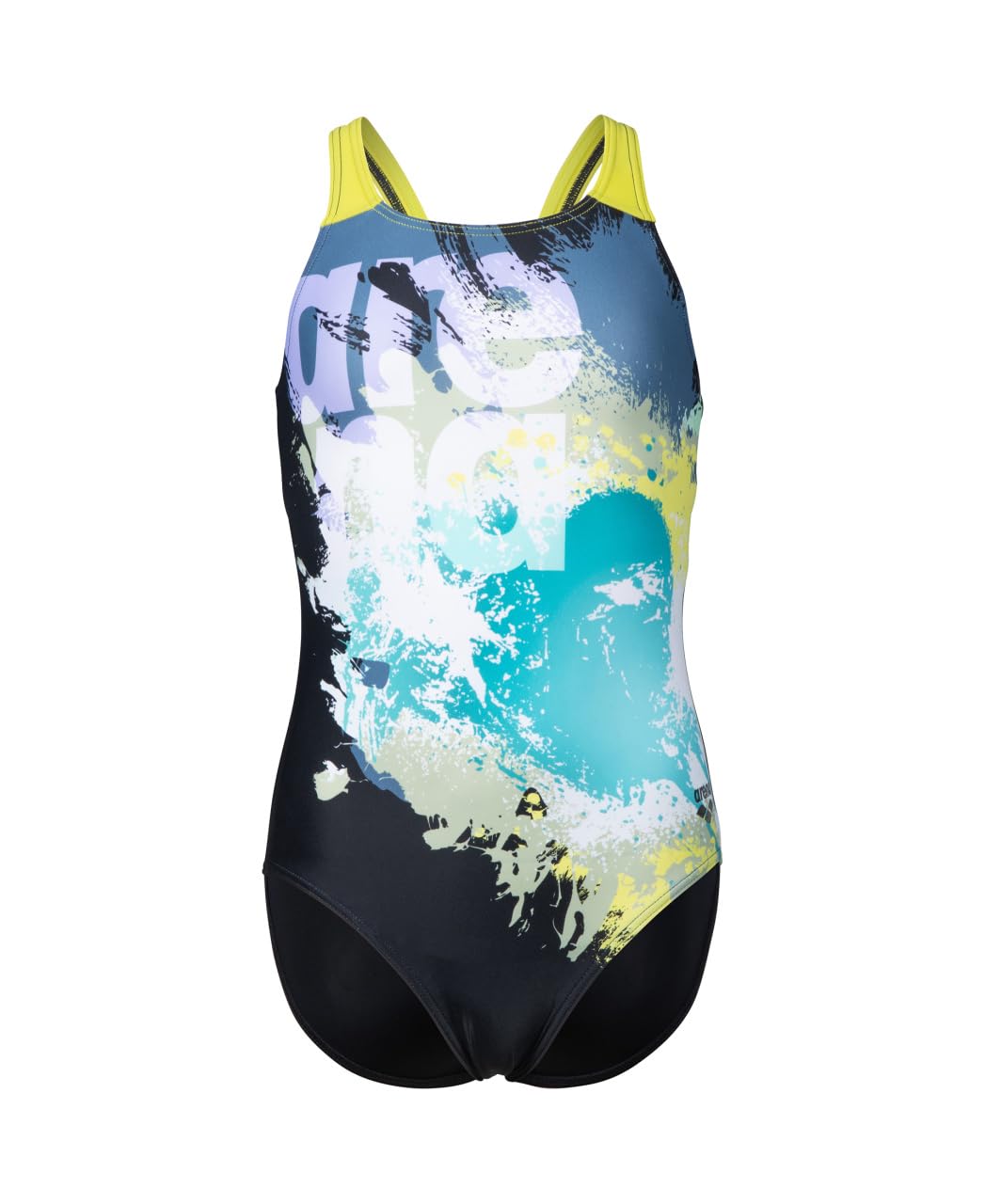 arena-girl-s-arena-waves-breaking-swimsuit-v-back-costume-intero-bambine-e-ragaz image 3