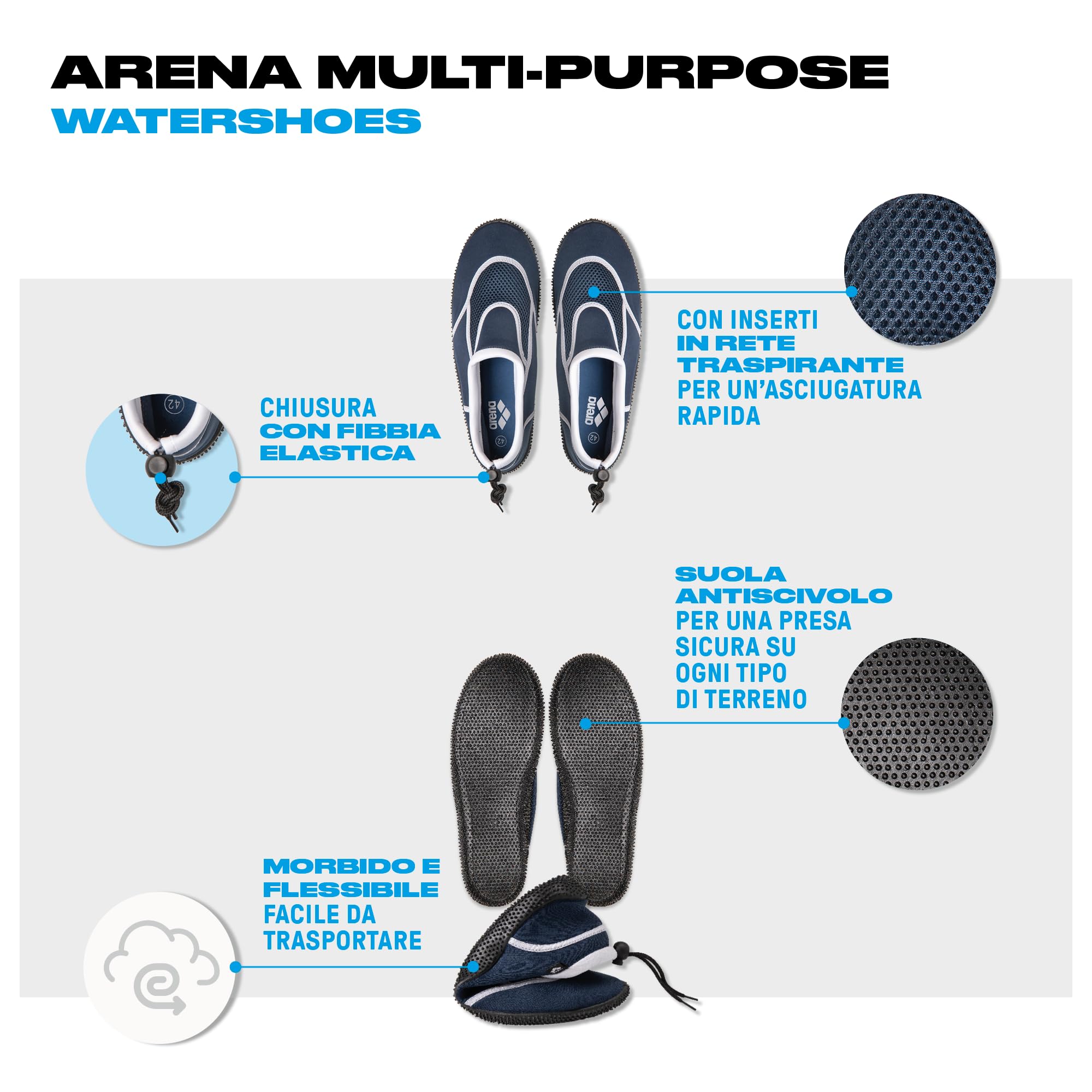 arena-scarpe-unisex-multiuso-tte-per-sport-acquatici-calzari-mare-e-piscina image 5