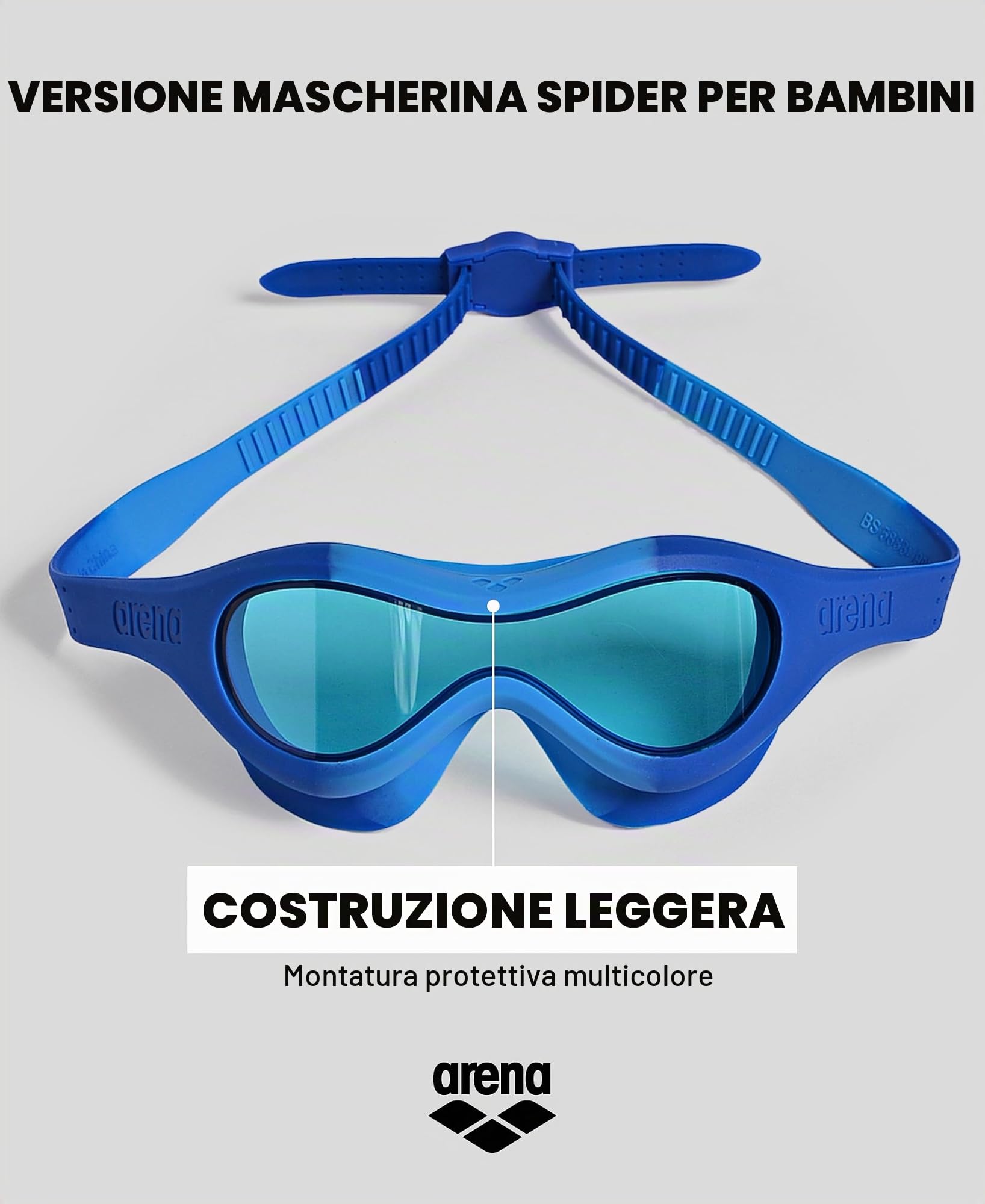 arena-spider-kids-mask-maschera-da-nuoto-bambini-2-5-anni-lenti-medio-scure-anti image 4