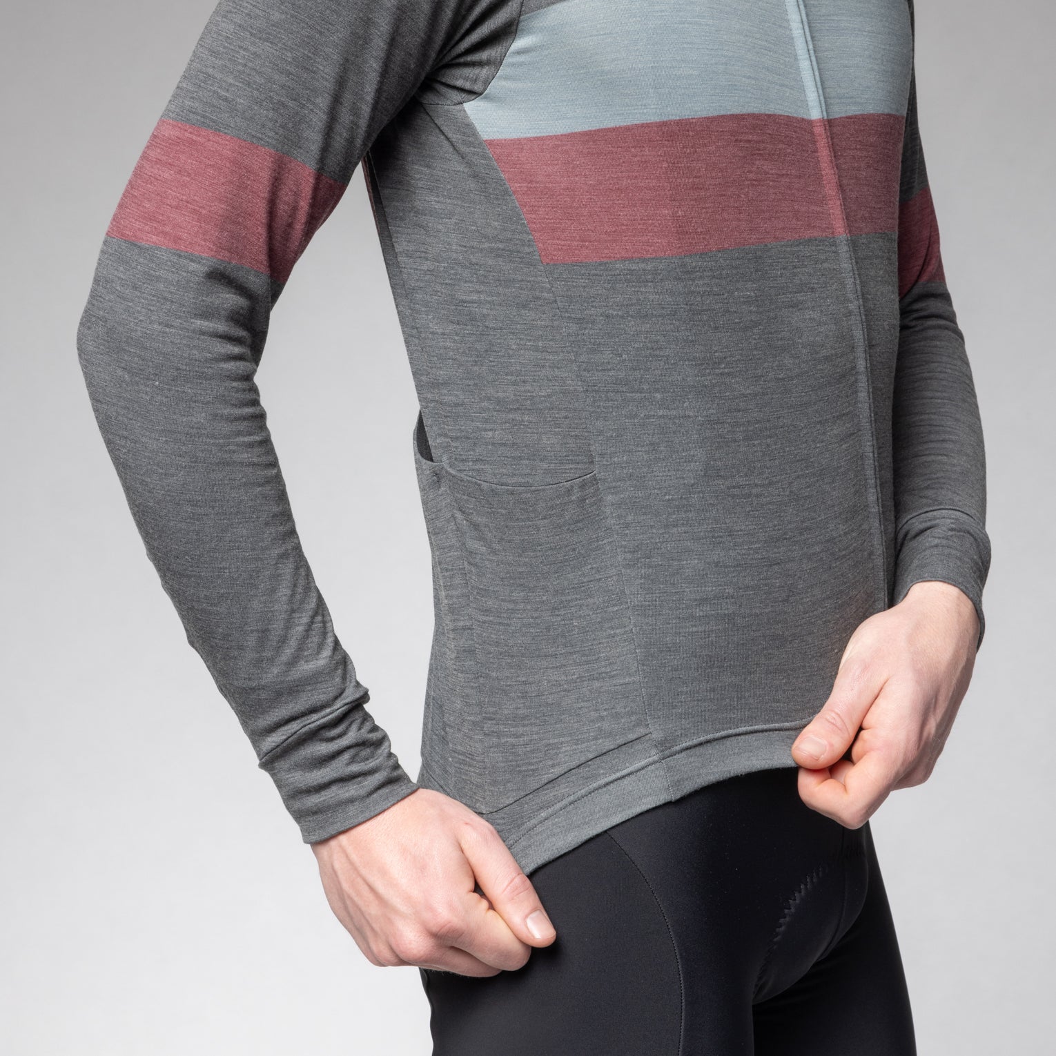 maglia-manica-lunga-uomo-al-cycling-wool-line-gravel-e-strada image 4